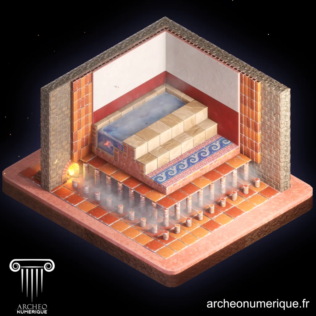 Restitution 3D Hypocauste