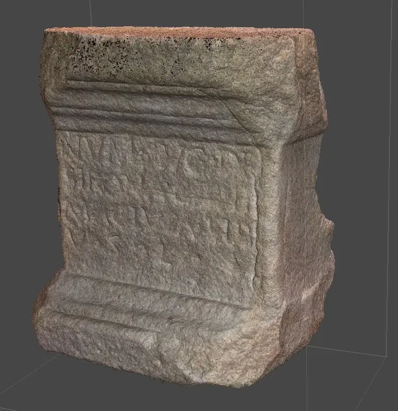 Reconstitution 3D autel romain