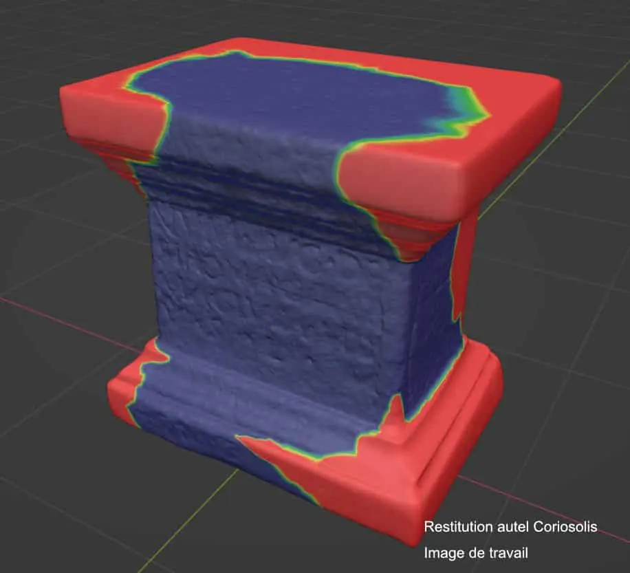 Reconstitution 3D autel romain